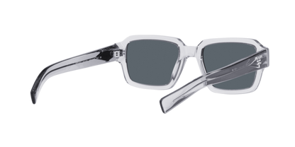 Prada 0PR 02ZS U430A9 Men's Sunglasses - Transparent Grey
