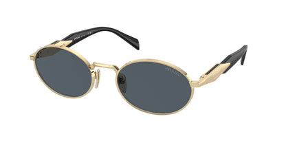 Prada 0PR 65ZS Women's Sunglasses - Pale Gold Frame, Dark Grey Lenses Sunglasses