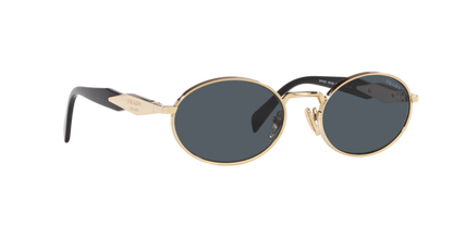 Prada 0PR 65ZS Women's Sunglasses - Pale Gold Frame, Dark Grey Lenses Sunglasses
