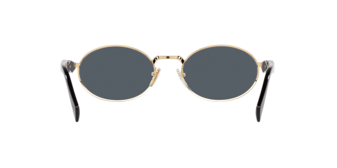 Prada 0PR 65ZS Women's Sunglasses - Pale Gold Frame, Dark Grey Lenses Sunglasses