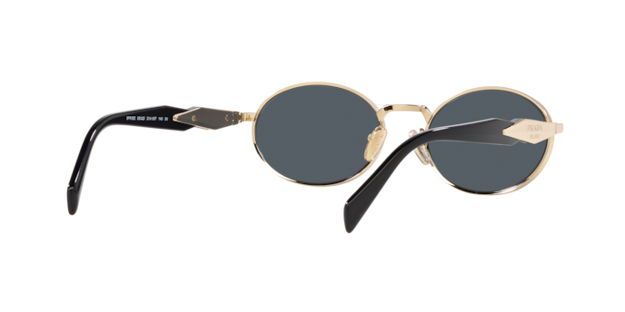 Prada 0PR 65ZS Women's Sunglasses - Pale Gold Frame, Dark Grey Lenses Sunglasses