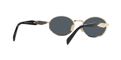 Prada 0PR 65ZS Women's Sunglasses - Pale Gold Frame, Dark Grey Lenses Sunglasses