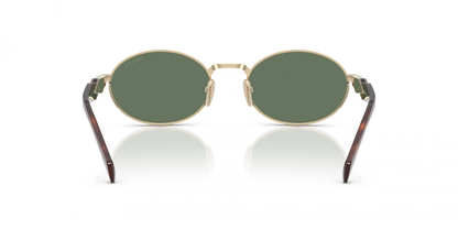 Prada PR 65ZS Women's Sunglasses - Pale Gold & Dark Green