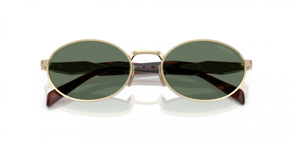 Prada PR 65ZS Women's Sunglasses - Pale Gold & Dark Green