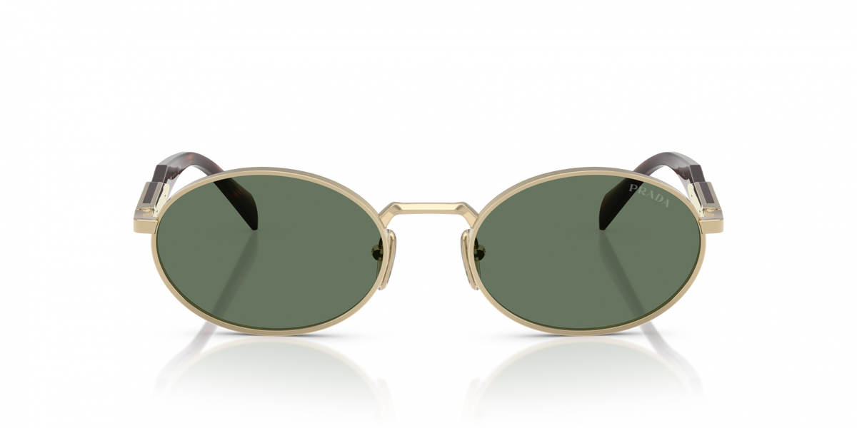 Prada PR 65ZS Women's Sunglasses - Pale Gold & Dark Green