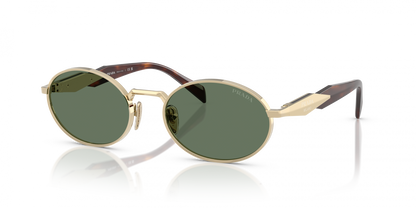 Prada PR 65ZS Women's Sunglasses - Pale Gold & Dark Green