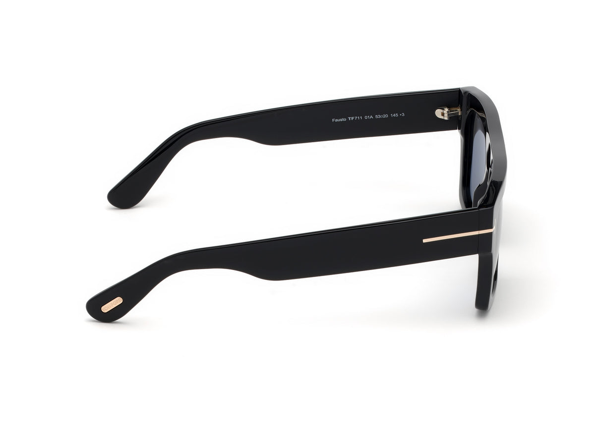 Tom Ford FT0711 01A Fausto Sunglasses for Men - Black