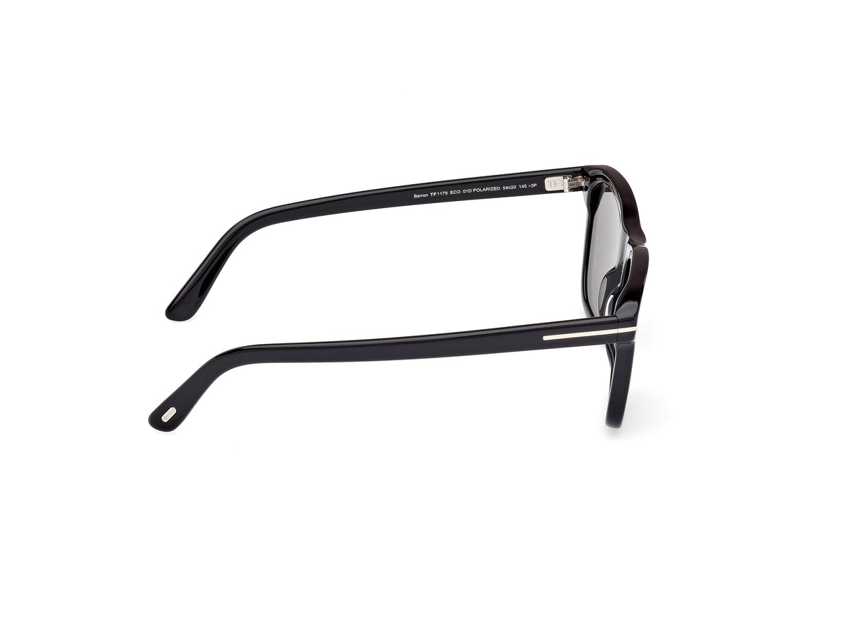 Tom Ford FT1179 01D Barron Sunglasses for Men - Black Sunglasses