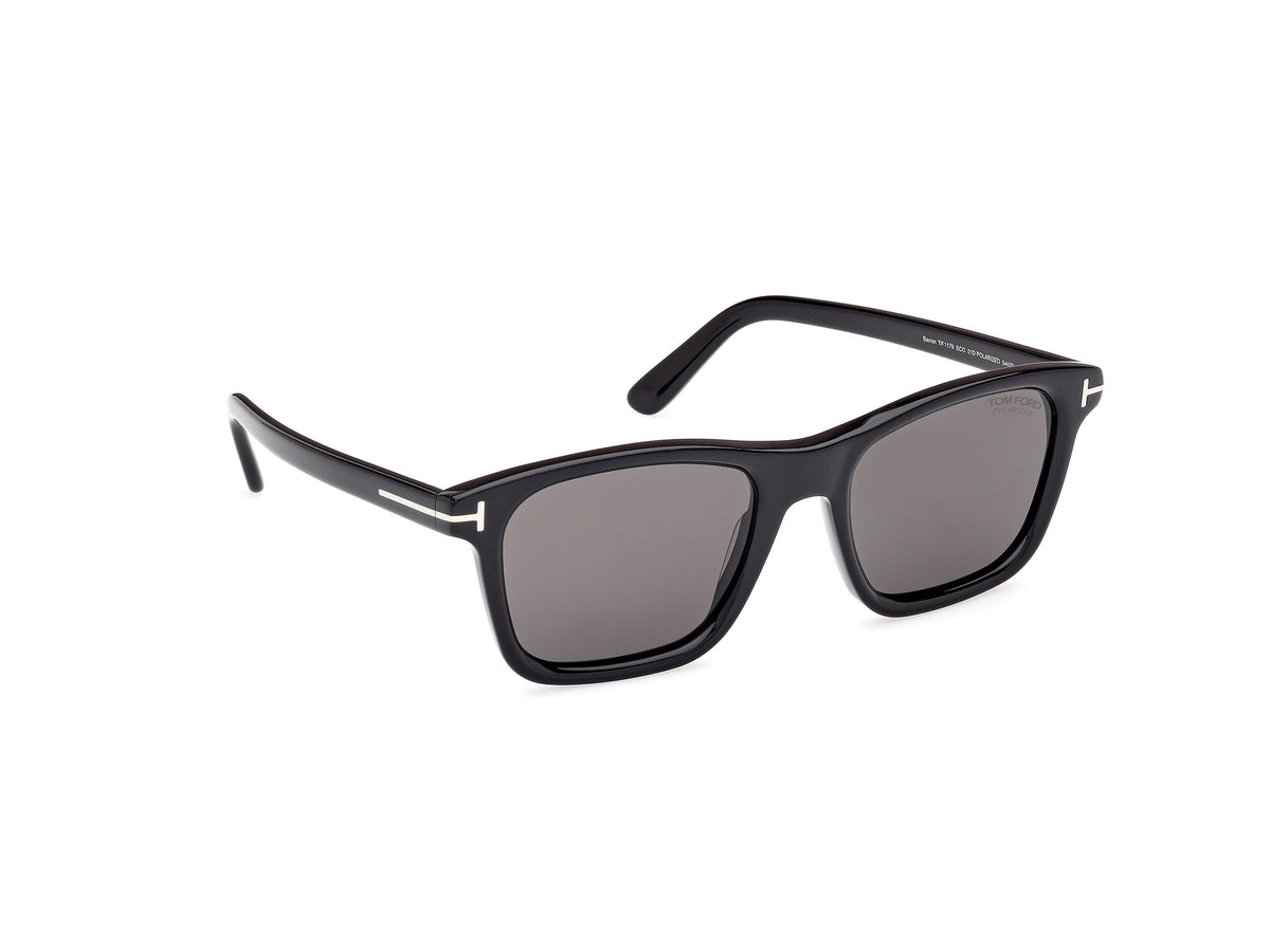 Tom Ford FT1179 01D Barron Sunglasses for Men - Black Sunglasses