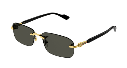 Gucci GG1221S 001 Gold Men's Sunglasses