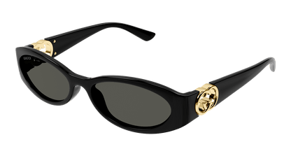 Gucci GG1660S 001 Women's Sunglasses - Black Frame, Grey Lenses