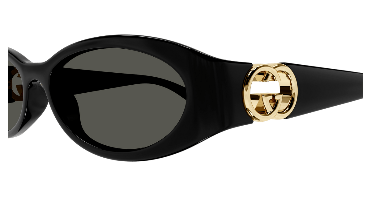 Gucci GG1660S 001 Women's Sunglasses - Black Frame, Grey Lenses