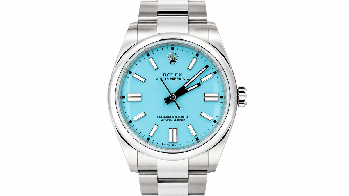 Rolex Oyster Perpetual Turquoise Dial