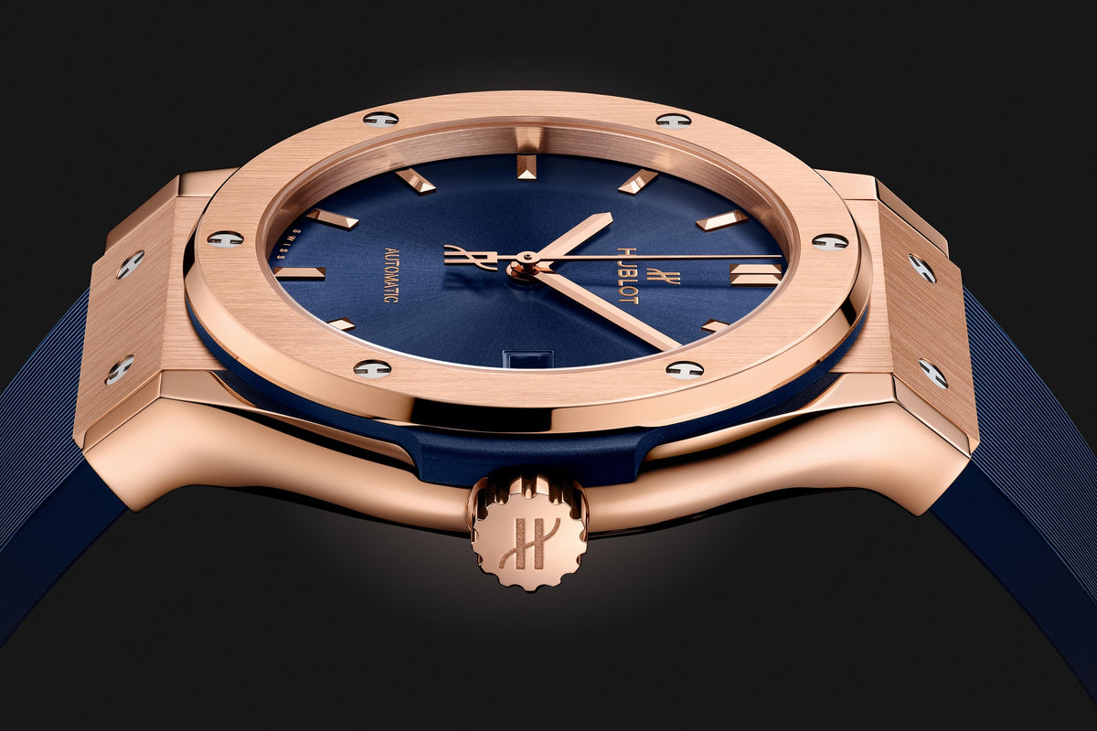 Hublot Classic Fusion Titanium Gold Blue