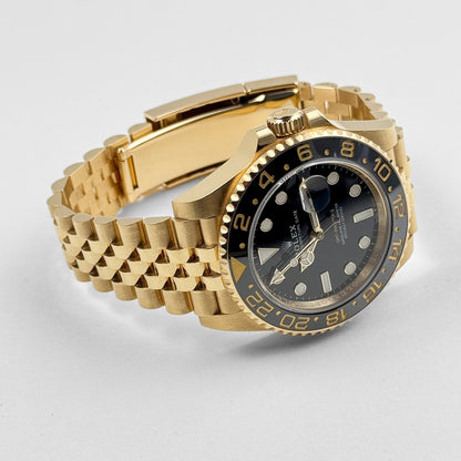 Rolex GMT-Master II 3285 V3 – AAA+ 126718GRNR Yellow Gold Black Dial Jubilee (2023)