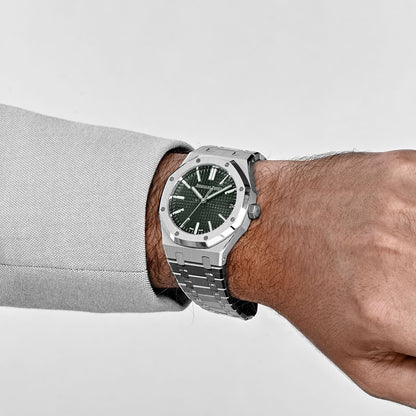 Audemars Piguet Royal Oak 3285 V3 – AAA+ 15510ST.OO.1320ST.09 Stainless Steel Green Dial (2025)