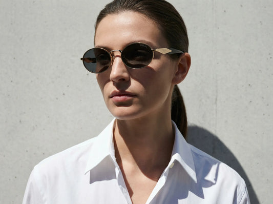 Prada 0PR 65ZS Women's Sunglasses - Pale Gold Frame, Dark Grey Lenses Sunglasses