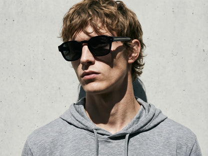 Prada PR A16S 16K731 Men's Sunglasses - Black Frame, Dark Grey Lenses