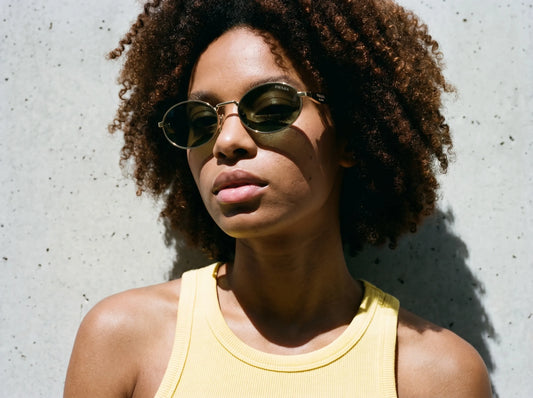 Prada PR 65ZS Women's Sunglasses - Pale Gold & Dark Green
