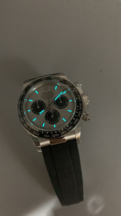 Rolex Daytona 116519LN 'Ghost' White Gold Steel and Bright Black Dial