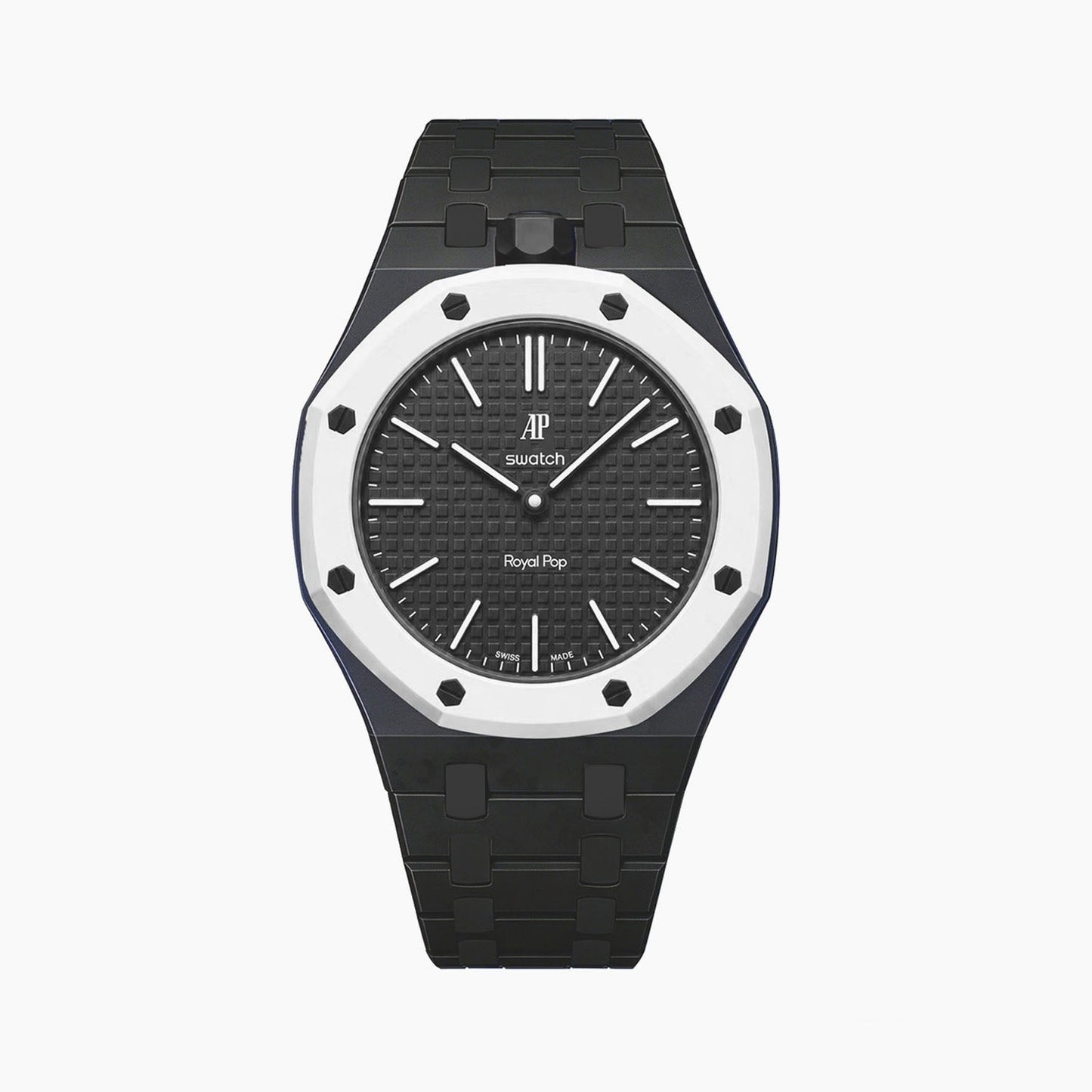 Audemars Piguet x Swatch Royal Pop "OCHO NEGRO" 40 mm + Ceramic Case-Strap