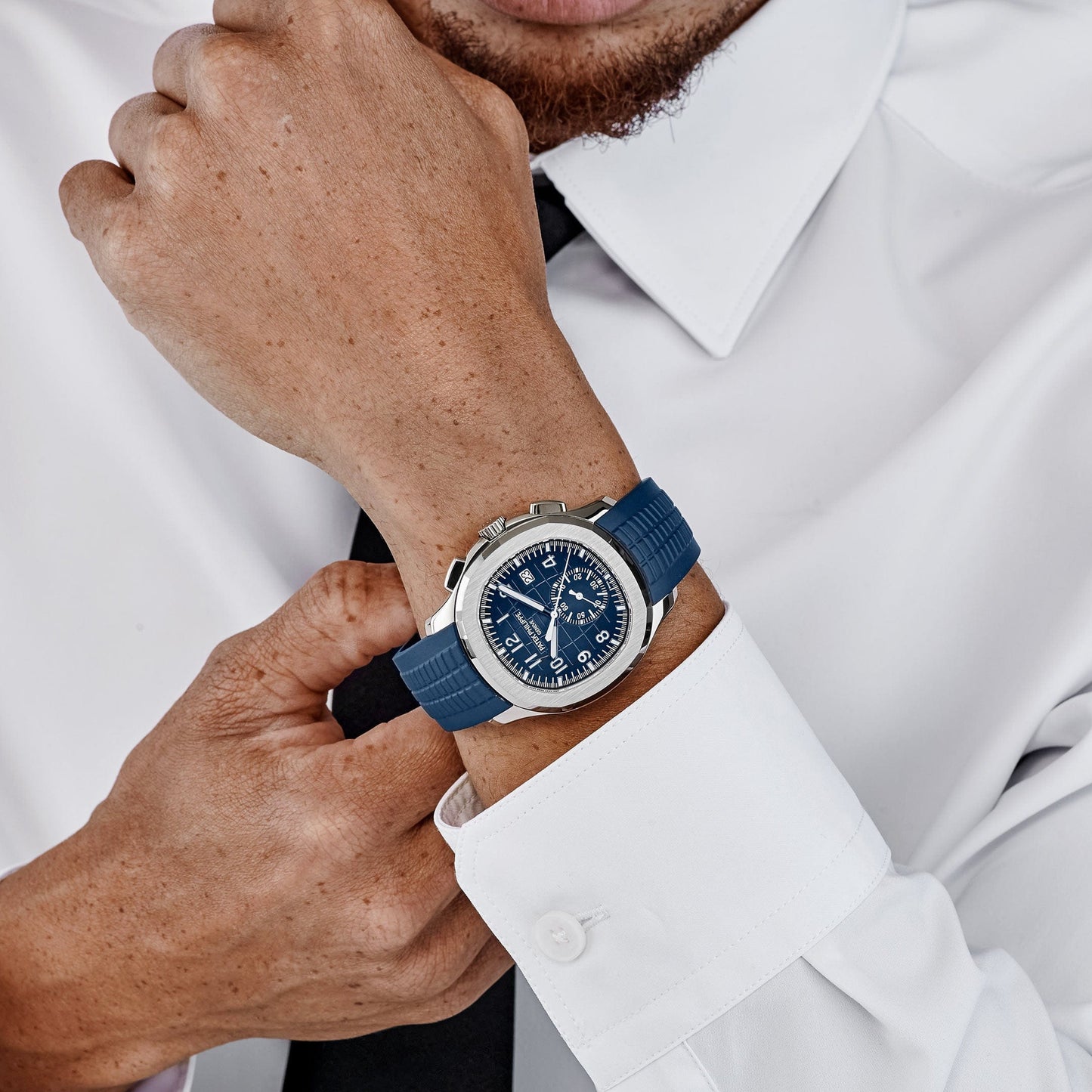 Patek Philippe Aquanaut 3285 V3 – AAA+ 5968G-001 White Gold Blue Dial (2025)