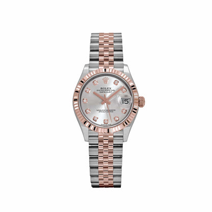 Rolex Datejust 31 278271 'Ladies' Stainless Steel Rose Gold Silver Diamond Dial (2024)