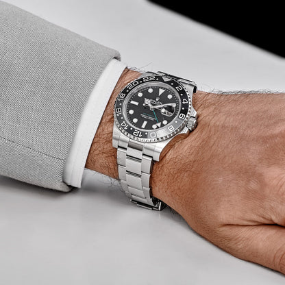 Rolex GMT-Master II 3285 V3 – AAA+ 126710GRNR 'Bruce Wayne' Stainless Steel Black Dial Oyster (2025)