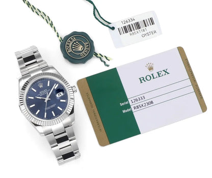 Rolex Datejust 41 116300 Stainless Steel Blue Dial Oyster